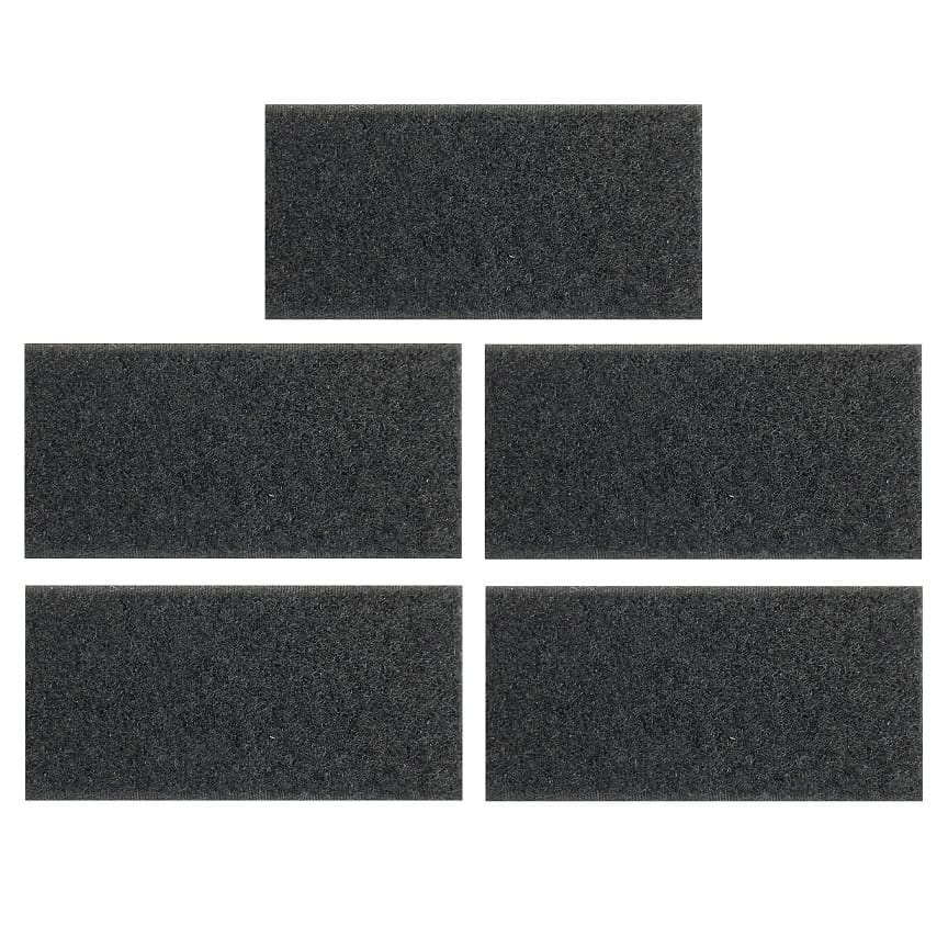 Airsoftneeds - Helm Klittenband Set 10X5 cm (zwart)